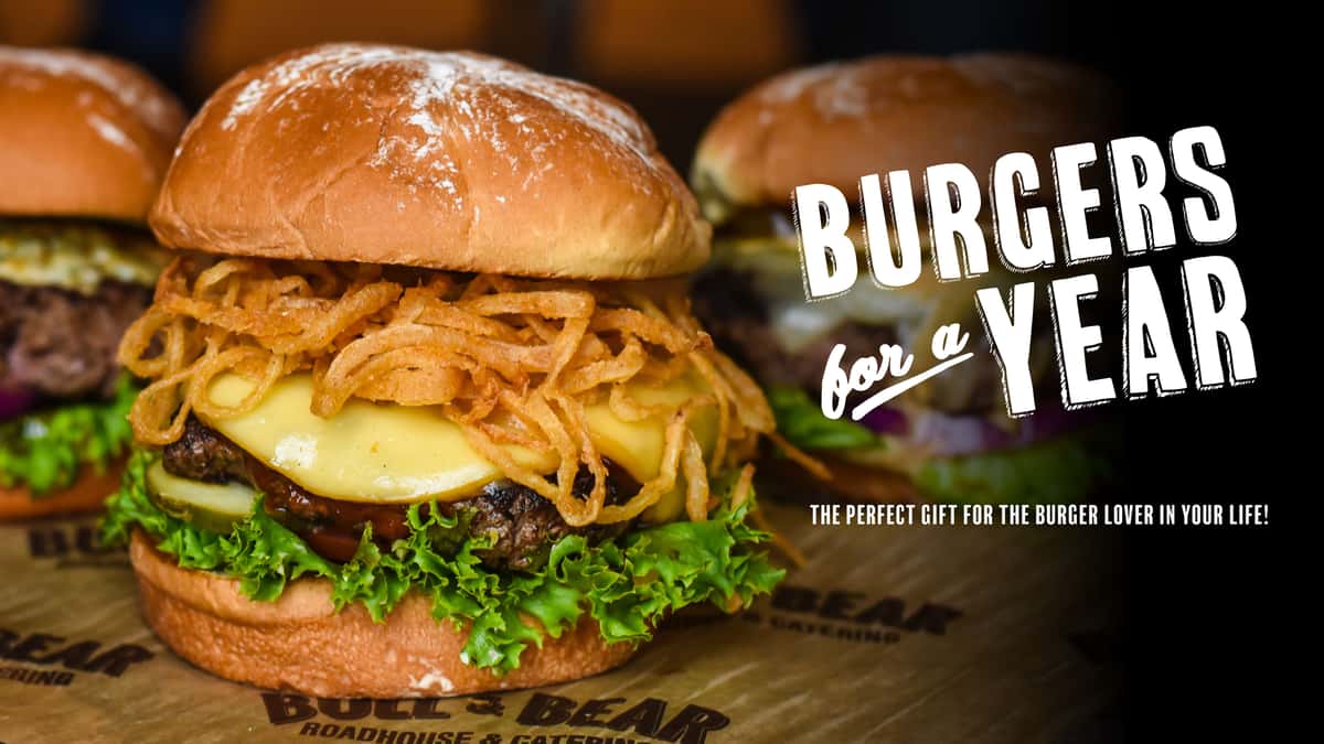 Burgers for a Year Banner