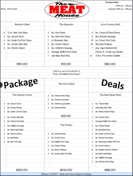 Package Deals The Meat House Restaurant in Covington, GA