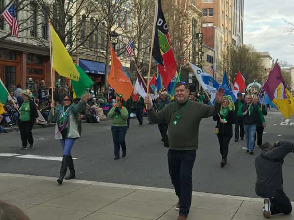 St. Patrick's Day parade in downtown Raleigh