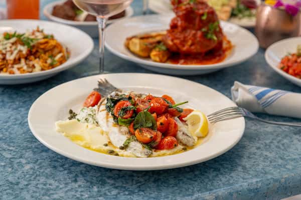 table of food dishes