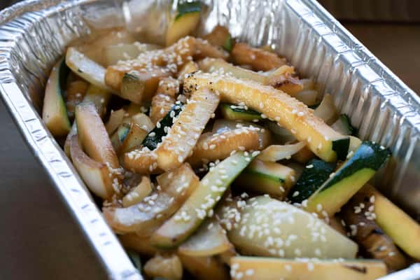 Hibachi Onions & Zucchini