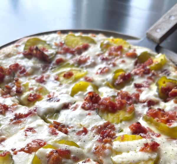 14" Pickle & Bacon Pizza