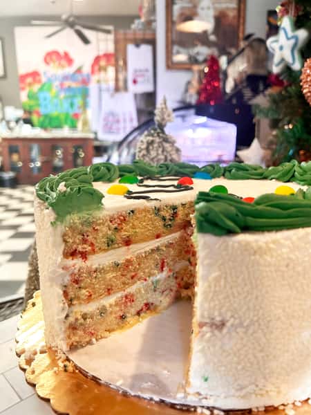 Christmas Funfetti Layer Cake