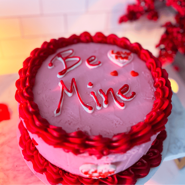 "Be Mine" Raspberry Amaretto Layer Cake