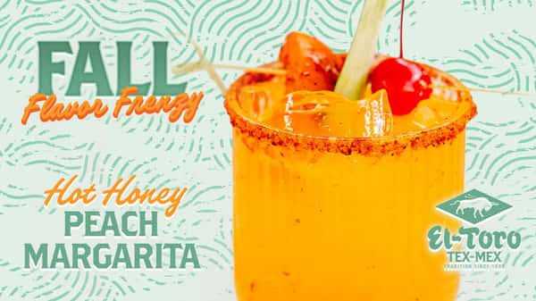 Hot Honey Peach Margarita