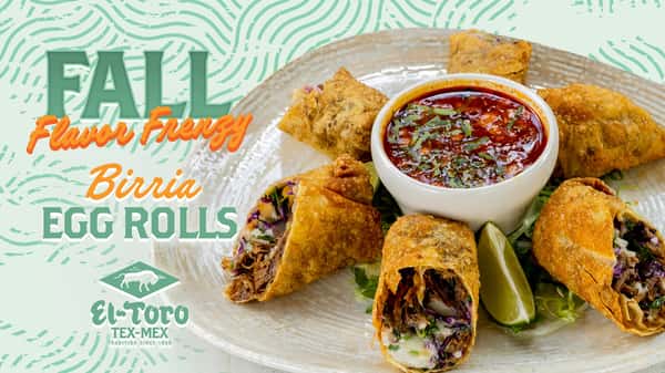 Birria Egg Rolls