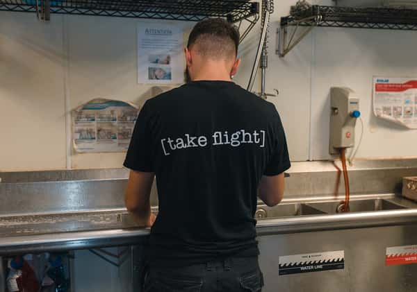 Person working