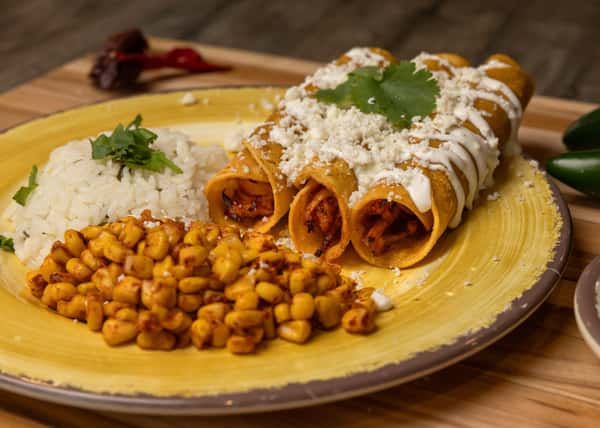 Rolled Chicken Tinga Tacos