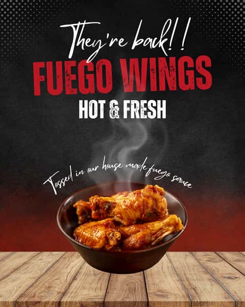 Fuego Wings (qty 4)