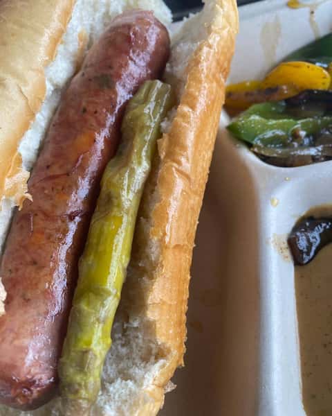 Texas Hill Country sausage w jalapeno and cheddar