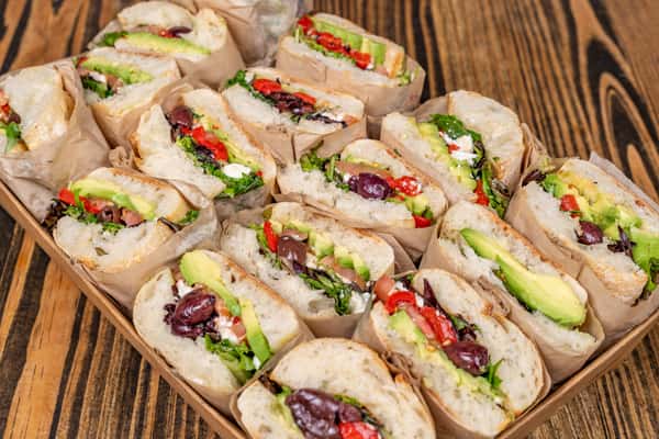 Mediterranean Veggie Sandwich Platter