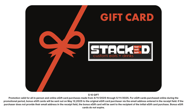 Mother's Day Gift Card Promo