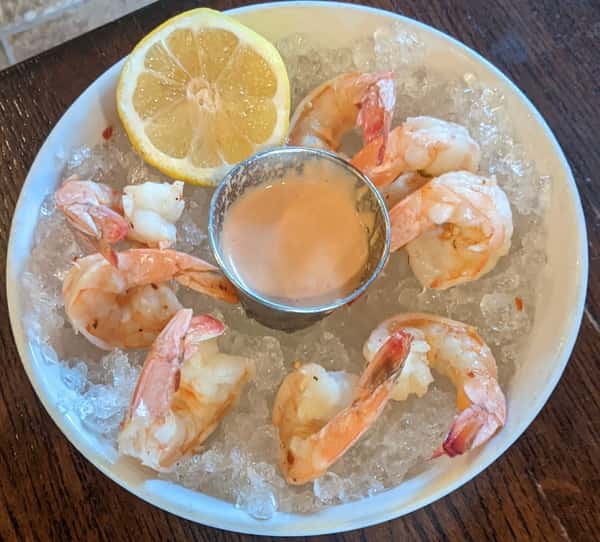Shrimp Cocktail with rose cocktail sauce