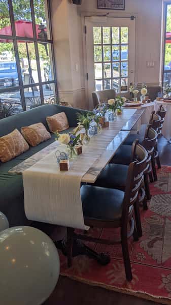 florals on table