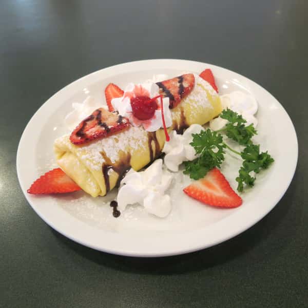 Strawberry Plantian Crepe