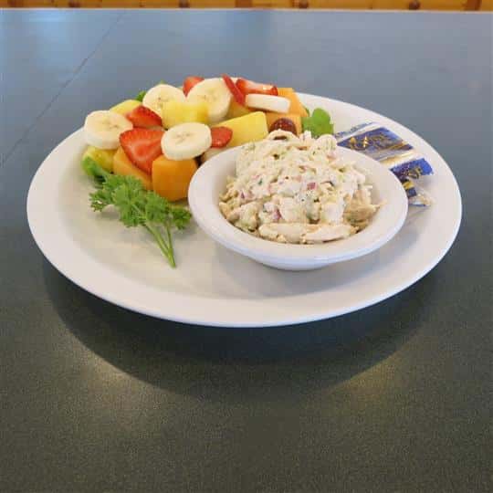 Chicken Salad Fruit Platter