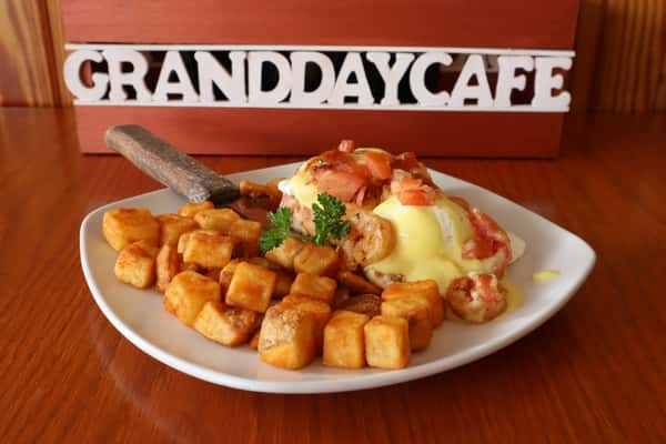 * Shrimp Benedict
