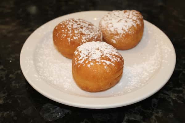 beignet with cookie butter