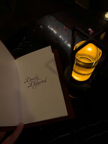 Menu and Candle