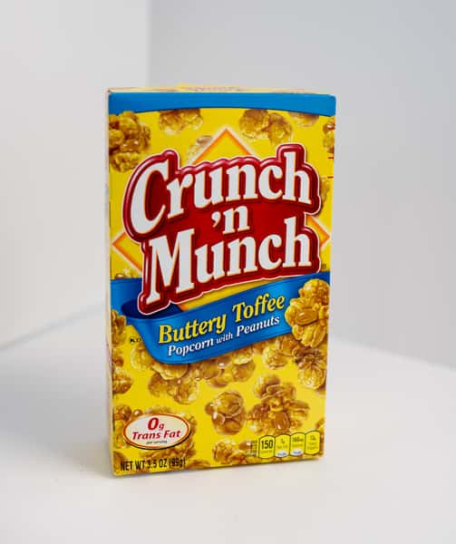 Crunch N Munch Buttery Toffee Popcorn With Peanuts 3.5oz