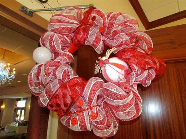 peppermint wreath