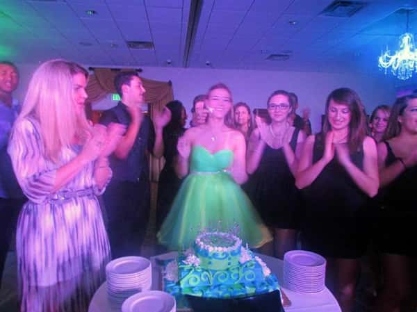 people dancing at birthday party
