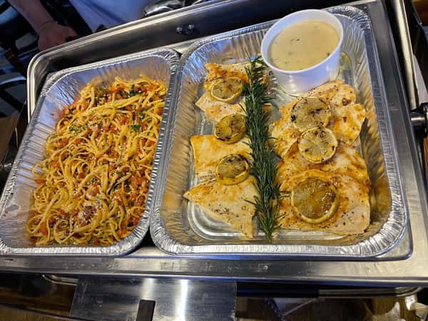 Chicken Piccata Catering Style