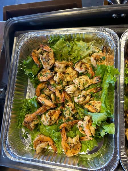 Sauteed Shrimp Platter Catering Style