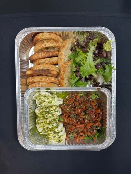 Fresh Mozzarella Bruschetta Catering Style