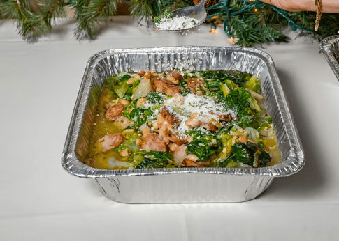 Escarole, Beans, and Sausage
