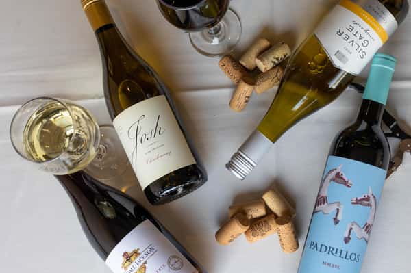 wine bottles