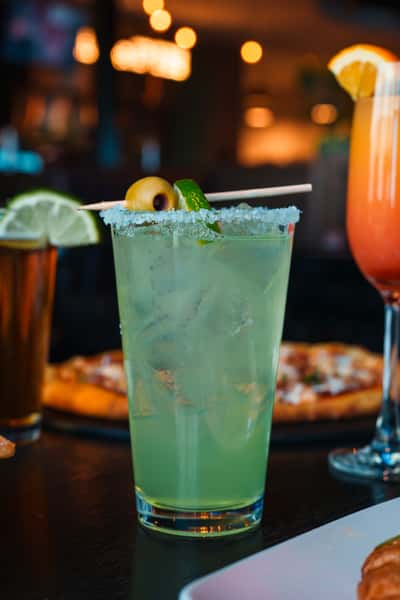 Refreshing handcrafted beverage served at Oak & Pie in Wichita, KS