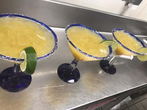 assortment of margaritas lined up