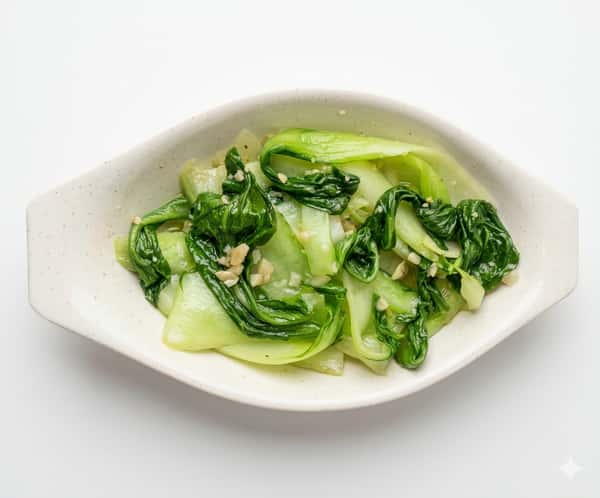 83. Stir Fried Pak Choi in Garlic Sauce