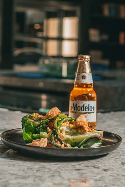 food and a beer