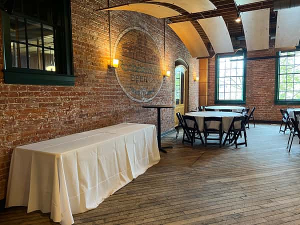 Lazy Daze Lounge with white linens