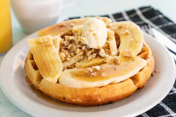  banana nut waffle  