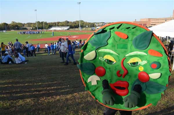 Sexy salad mascot