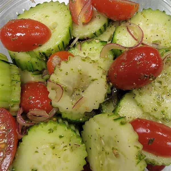 Catering Fresh Cucumber and Tomato Salad
