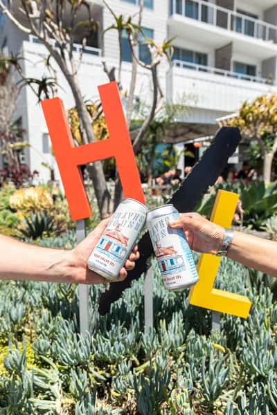 sign and beer
