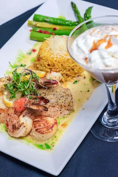 mixed seafood grill