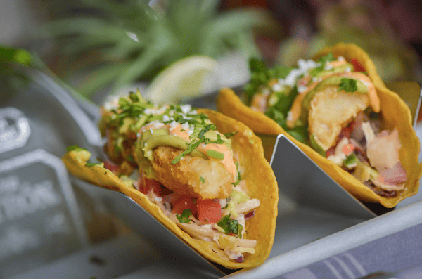 Soft Taco with Beer Battered Fish