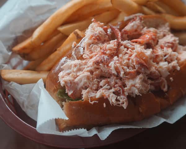 enjoy one or two of these classic Maine sandwiches, served on a brioche hot dog roll