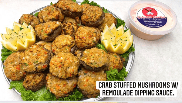 Stuffed Mushrooms with Crab Cake