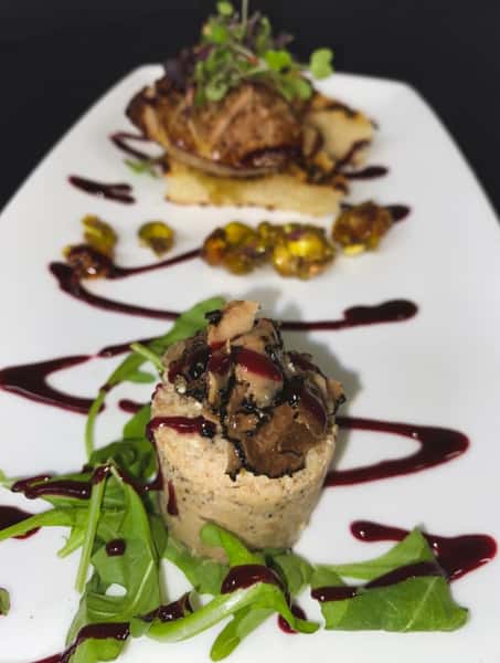 plated appetizer