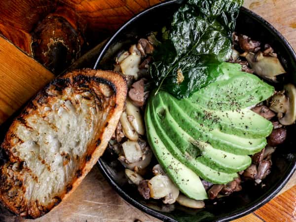 Mushroom Avocado Skillet