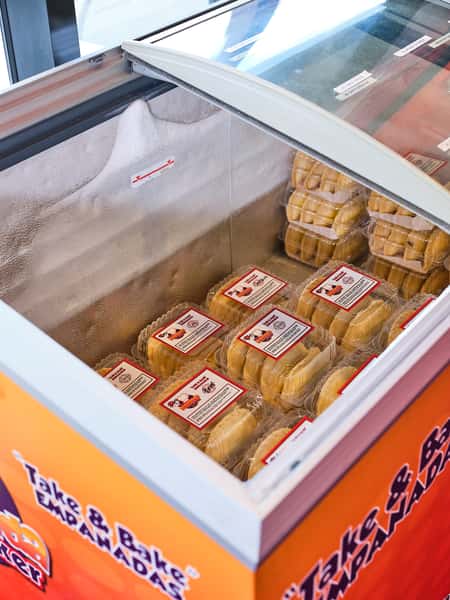 take and bake empanada in case