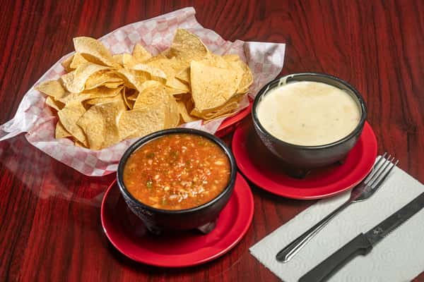 Chips Queso And Salsa