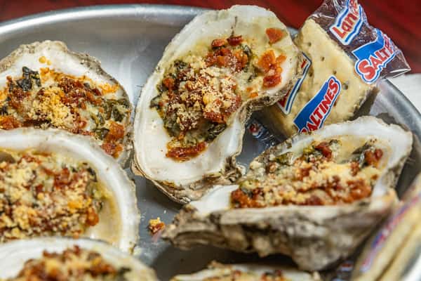 Baked Rockefeller Oysters