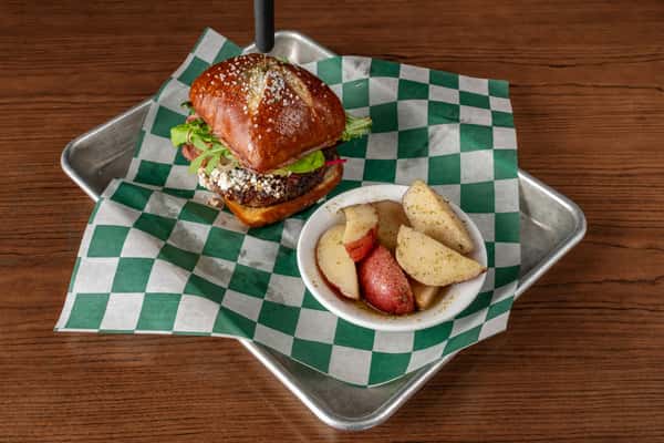 Gourmet Irish Whiskey Burger